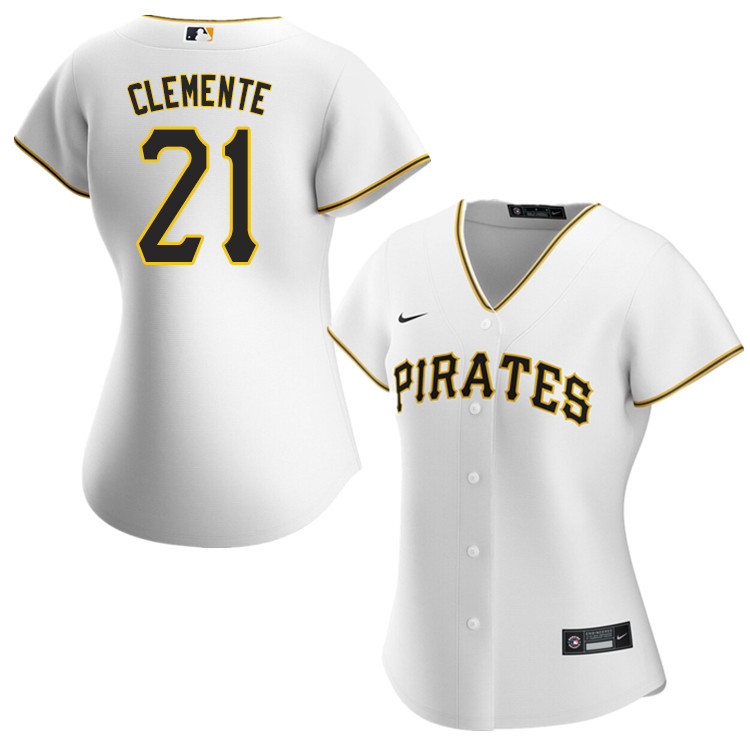 Nike Women #21 Roberto Clemente Pittsburgh Pirates Baseball Jerseys Sale-White